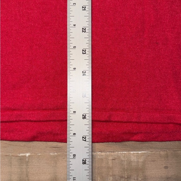NIC+ZOE Vital V-neck Sweater - Plus 1X Red Rose - Picture 7 of 12